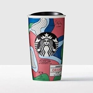 RARE Starbucks Tumbler Misprint Oregon State Ceramic Cup 12 Oz 2016